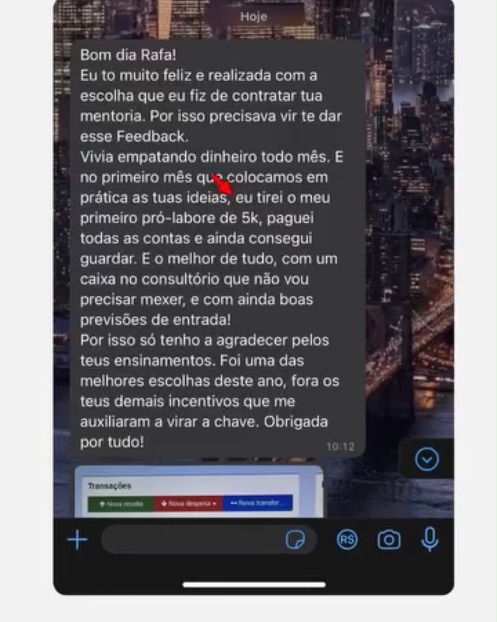 Depoimento de cliente 10