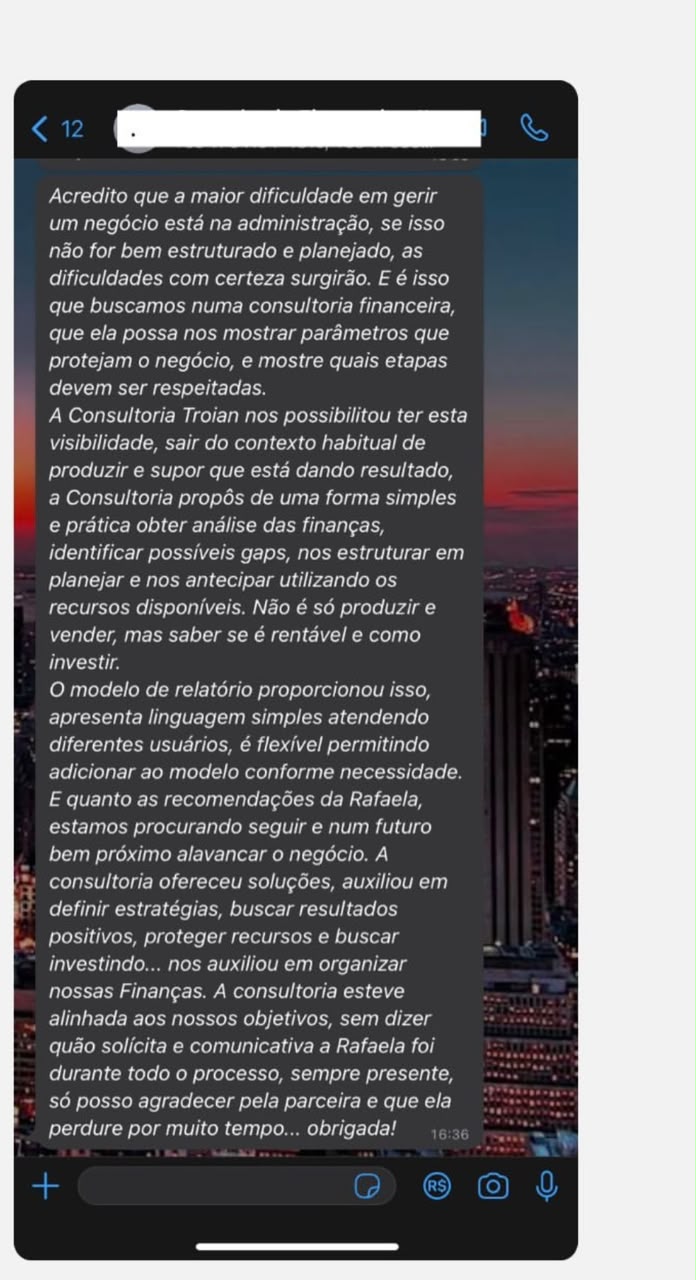 Depoimento de cliente 11