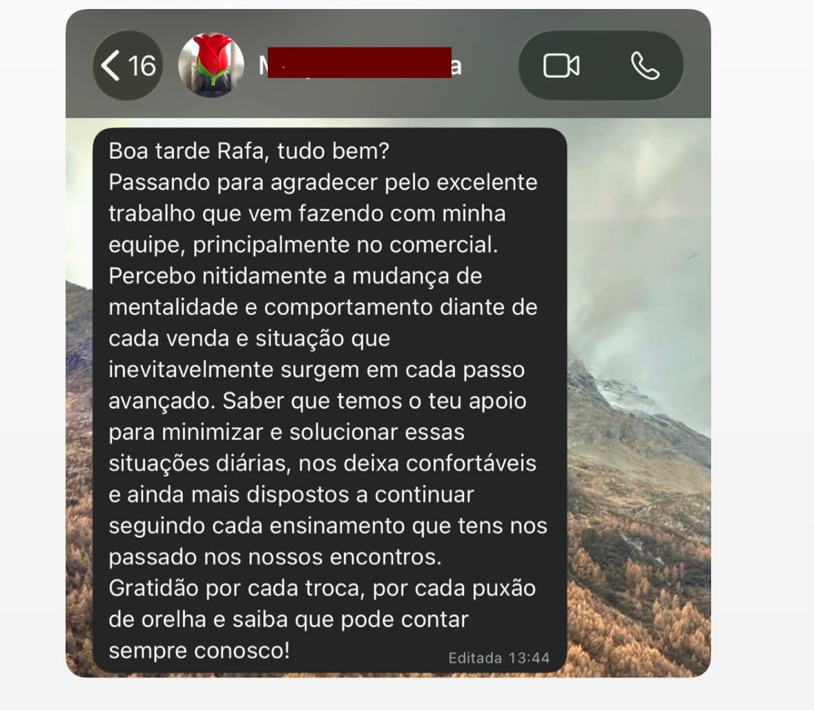 Depoimento de cliente 1